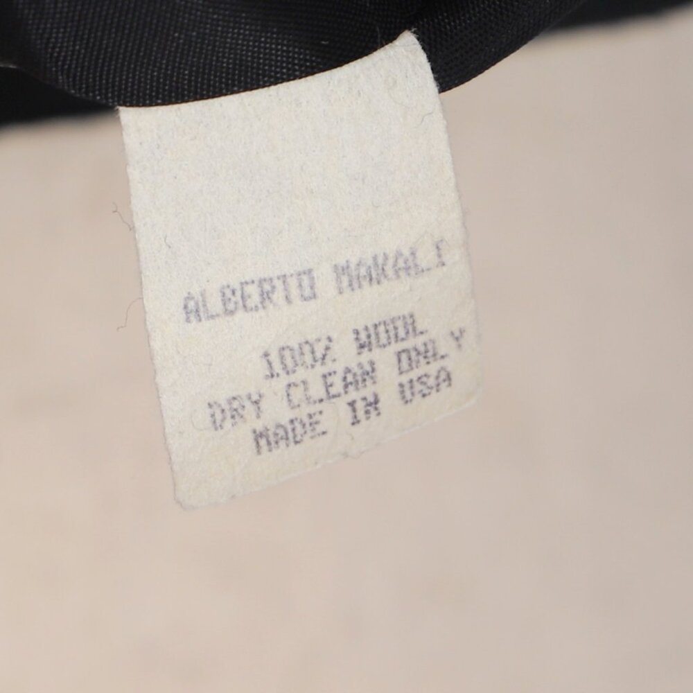 VINTAGE ALBERTO MAKALI 100% Wool Black Vest Waistcoat Top Decorative Buttons - Picture 8 of 8